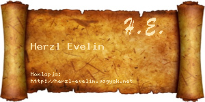 Herzl Evelin névjegykártya